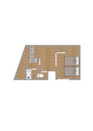［なんば］アパートメント（30m²）｜ 3ベッドルーム／2バスルーム
