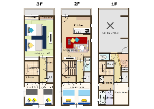 ［大阪市東部］一軒家（110m²）｜ 3ベッドルーム／1バスルーム