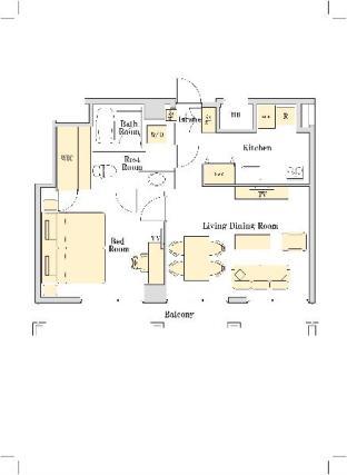 ［新宿］アパートメント（60m²）｜ 1ベッドルーム／1バスルーム