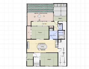 ［京都］一軒家（69m²）｜ 3ベッドルーム／1バスルーム