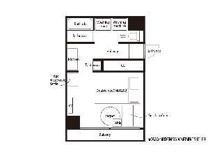 ［心斎橋］アパートメント（28m²）｜ 1ベッドルーム／1バスルーム