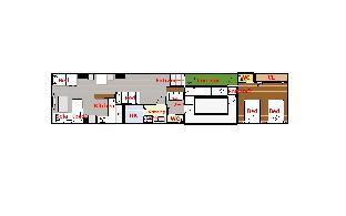 ［大阪市南部］アパートメント（75m²）｜ 1ベッドルーム／1バスルーム